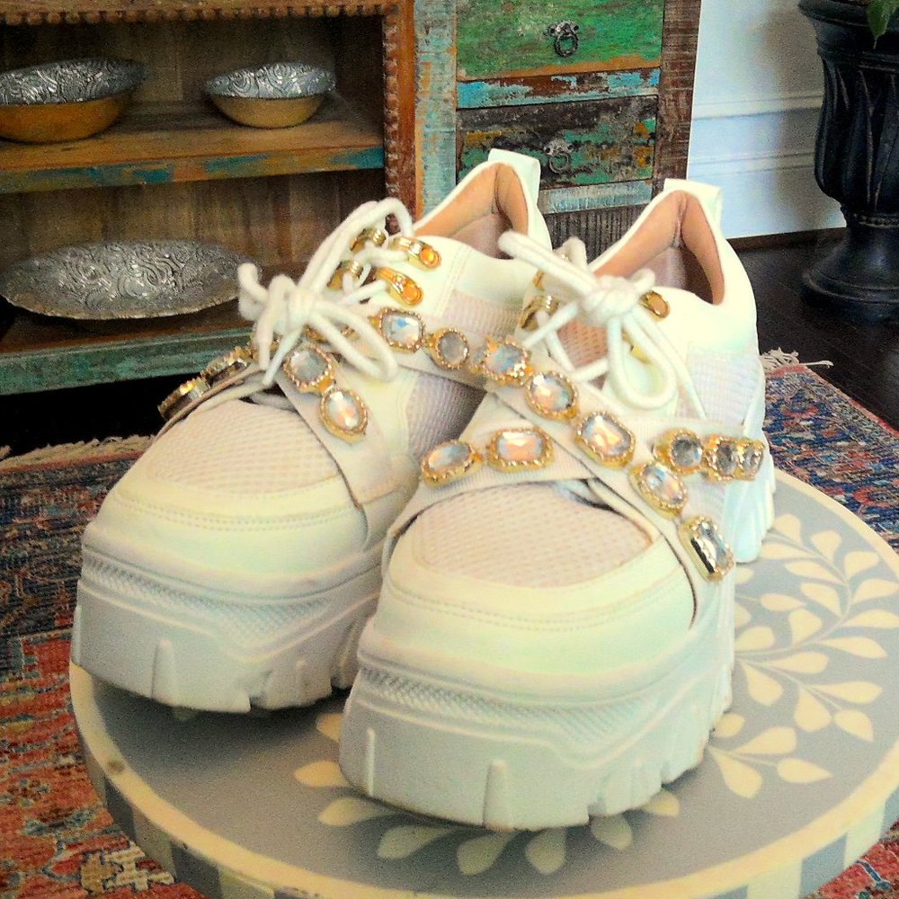 Women's Cute Preppy Platform Sneakers